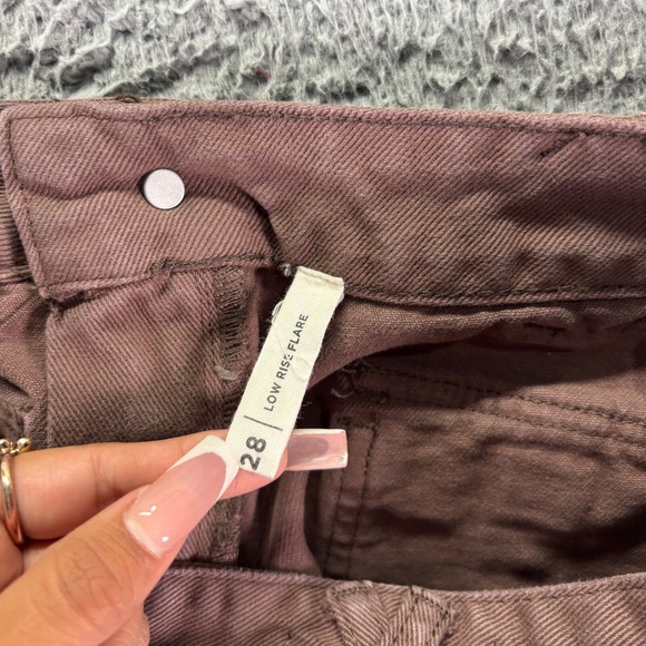 Pacsun Jeans Womens Size 28 Brown Cotton Low Rise Flared Fit Denim - Picture 5 of 12